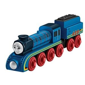 Frieda Tank Engine Tender Thomas the Train Wooden Railway Friends Blue 409 Rare